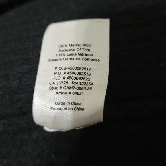 Aritzia Wilfred Free 100% Merino Wool Open Women's Cardigan in Black - Picture 11 of 13